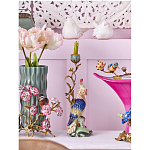 Подсвечник в образе попугая из фарфора с бронзовыми элементами Eden Garden варинант исполнения - 2 | Loft Concept в Сочи