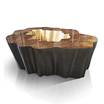 Кофейный стол Burl Exotic tree Coffee Table Black варинант исполнения - 1 | Loft Concept в Сочи