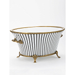 Кашпо Black white stripe варинант исполнения - 2 | Loft Concept в Сочи