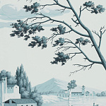 Обои ручная роспись Views of Italy Mare Verde варинант исполнения - 3 | Loft Concept в Сочи