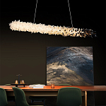 Люстра линейная светодиодная из необработанных кристаллов Mountain Comet варинант исполнения - 4 | Loft Concept в Сочи