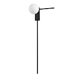 Бра с белым шарообразным плафоном и черным минималистичным каркасом Direct Rays варинант исполнения - 1 | Loft Concept в Сочи