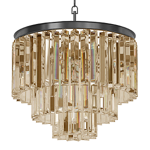 Люстра Odeon Smoke Glass Fringe Chandelier - 3 rings