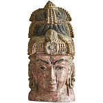 Арт-объект на стену Маска из массива акации Acacia Mask варинант исполнения - 5 | Loft Concept в Сочи