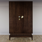 Платяной шкаф Elsa Dreams Walnut с 2-мя фасадами варинант исполнения - 3 | Loft Concept в Сочи