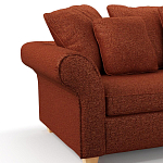 Мебельная ткань Шенилл терракотовый цвет 138 см T4-44 варинант исполнения - 5 | Loft Concept в Сочи