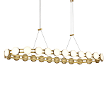 Люстра овальная с круглыми светодиодными источниками света Maxine Light варинант исполнения - 2 | Loft Concept в Сочи