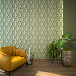 Гипсовая 3D панель с принтографией PM-102 варинант исполнения - 2 | Loft Concept в Сочи