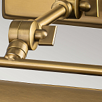 Светильник для картин цвета состаренная латунь с широким плафоном на прямоугольном основании Elstead Lighting варинант исполнения - 10 | Loft Concept в Сочи