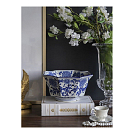 Чаша белая с синим цветочным узором Chino Dishes варинант исполнения - 3 | Loft Concept в Сочи