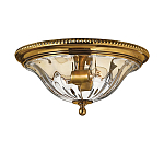 Потолочный светильник цвета латунь с прозрачным плафоном в форме чаши Hinkley варинант исполнения - 1 | Loft Concept в Сочи