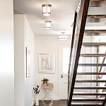 Потолочный светильник для ванных комнат со стеклянным плафоном и одной лампой Hinkley варинант исполнения - 5 | Loft Concept в Сочи