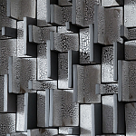 Абстрактное Объемное Панно Industrial panel Travers Coals варинант исполнения - 2 | Loft Concept в Сочи