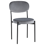 Стул с круглым сиденьем на металлическом основании ALFIE CHAIR Grey варинант исполнения - 1 | Loft Concept в Сочи