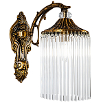 Бра с плафоном с виде трубчатых хрустальных подвесок Cadice Wall Lamp варинант исполнения - 1 | Loft Concept в Сочи