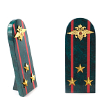 Сувенир Погон МВД из натурального камня змеевик Souvenir Epaulets варинант исполнения - 7 | Loft Concept в Сочи