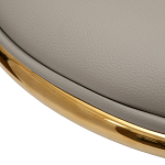 Стул бежевый из экокожи на золотых ножках Attribute of Elegance варинант исполнения - 3 | Loft Concept в Сочи