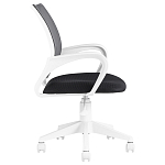 Офисное кресло с основанием из белого пластика Desk chairs Black варинант исполнения - 3 | Loft Concept в Сочи