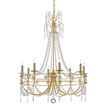 Люстра с декором из прозрачных бусин Glowing Crystals варинант исполнения - 2 | Loft Concept в Сочи