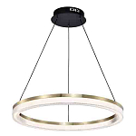 Люстра подвесная круглая светодиодная с золотым каркасом Ring Horizontal варинант исполнения - 3 | Loft Concept в Сочи