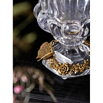 Ваза из прозрачного стекла на бронзовой подставке с ободком и ручками в виде стрекоз Eden Garden варинант исполнения - 4 | Loft Concept в Сочи