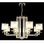 Люстра с 8-ю цилиндрическими плафонами из стекла Laurent варинант исполнения - 4 | Loft Concept в Сочи