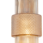 Подвесной светильник со стеклянным рифленым плафоном цилиндрической формы Eliara 13 варинант исполнения - 3 | Loft Concept в Сочи