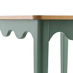 Деревянный обеденный стол Wavy Wooden Dining Table Green варинант исполнения - 4 | Loft Concept в Сочи