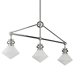 Люстра линейная с ромбовидными плафонами Pointed Diamond Shade варинант исполнения - 5 | Loft Concept в Сочи