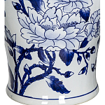 Ваза с крышкой и синим цветочным узором Blue & White Ornament  варинант исполнения - 3 | Loft Concept в Сочи