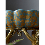 Чаша с орнаментом на бронзовых ножках в виде ангелов Eden Garden варинант исполнения - 8 | Loft Concept в Сочи