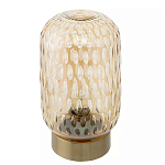 Настольный светильник с плафоном из затемненного стекла с рельефным узором Glass lampshade with Relief Pattern варинант исполнения - 1 | Loft Concept в Сочи