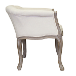 Кресло низкое в стиле прованс Бежевый Лен Louis French Armchair  варинант исполнения - 1 | Loft Concept в Сочи