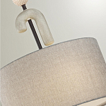 Люстра с серым тканевым плафоном Flourish варинант исполнения - 4 | Loft Concept в Сочи