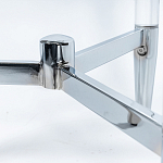 Приставной столик со стеклянной столешницей Deimos варинант исполнения - 4 | Loft Concept в Сочи