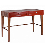 Стол письменный из массива бука с 2-мя ящиками красный Wenge Light варинант исполнения - 1 | Loft Concept в Сочи