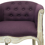Кресло низкое в стиле прованс Louis French Armchair violet flax варинант исполнения - 3 | Loft Concept в Сочи