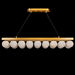 Люстра линейная прямоугольная с сферическими плафонами Phased Spheres варинант исполнения - 1 | Loft Concept в Сочи