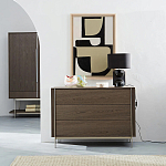 Платяной шкаф из серого дуба Sawada Gray Oak Wardrobe варинант исполнения - 8 | Loft Concept в Сочи