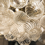 Люстра подвесная с рифлёными стеклянными шарами в форме воздушного облака Berries Chandelier варинант исполнения - 3 | Loft Concept в Сочи