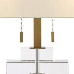 Настольная лампа прямоугольная на прозрачном основании Charm and Luxury варинант исполнения - 1 | Loft Concept в Сочи