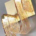 Бра волнистой формы из фактурного стекла Wave варинант исполнения - 8 | Loft Concept в Сочи