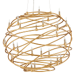 Люстра золотая в форме спирали Fancy Pattern варинант исполнения - 3 | Loft Concept в Сочи