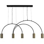Линейный светильник с дугообразным каркасом Daviau Linear Arch Light 5 варинант исполнения - 3 | Loft Concept в Сочи