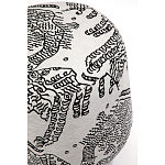 Пуф Wakonda с Круглыми ножками Черно-Белый орнамент варинант исполнения - 4 | Loft Concept в Сочи