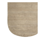 Столик кофейный кремового цвета с овальной столешницей и круглым основанием Cream Dalmen Table варинант исполнения - 4 | Loft Concept в Сочи