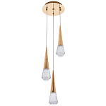 Подвесной светильник капли Acrylic Droplet Trio Gold Hanging Lamp варинант исполнения - 2 | Loft Concept в Сочи