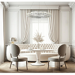 Люстра кольцевая с текстурной огранкой Reflection of Reality варинант исполнения - 5 | Loft Concept в Сочи