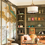 Обои ручная роспись Bamboo River Blossom Original colourway on Deep Rich Gold gilded paper with pearlescent antiquing варинант исполнения - 3 | Loft Concept в Сочи