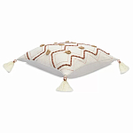 Подушка декоративная с геометрическим узором и кисточками Divine Abstractions варинант исполнения - 1 | Loft Concept в Сочи